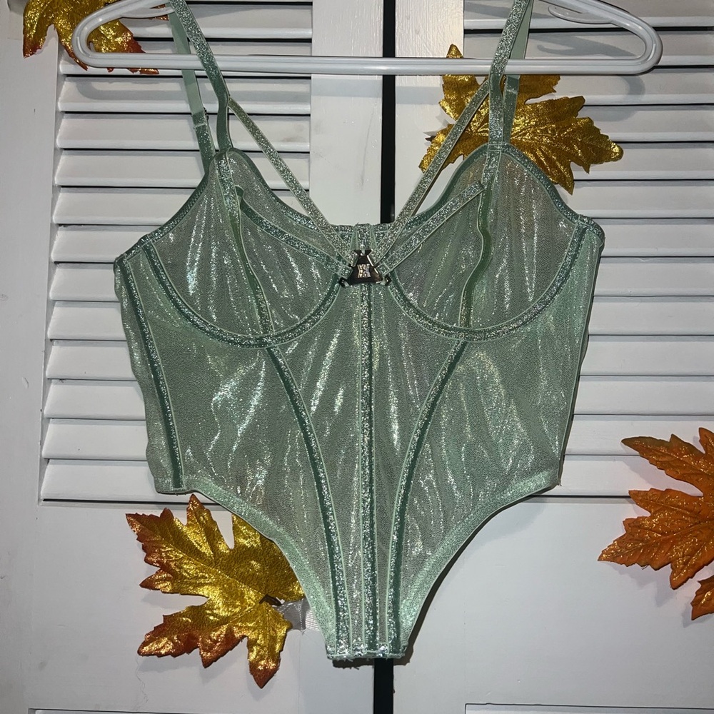 GOING PLATINUM MESH BUSTIER
